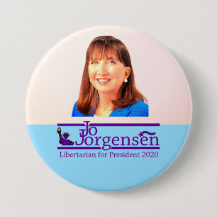 Jo Jorgansen voor President 2020 Ronde Button 7,6 Cm