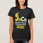 Jo Jorgensen 2020 Johnston County NC Libertarisch  T-shirt (Voorkant)