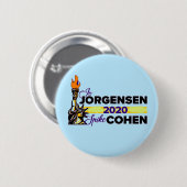 Jo Jorgensen / Spike Cohen 2020 Ronde Button 5,7 Cm (Voorkant /achterkant)