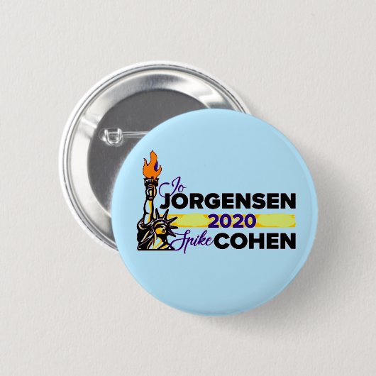 Jo Jorgensen / Spike Cohen 2020 Ronde Button 5,7 Cm (Voorkant /achterkant)