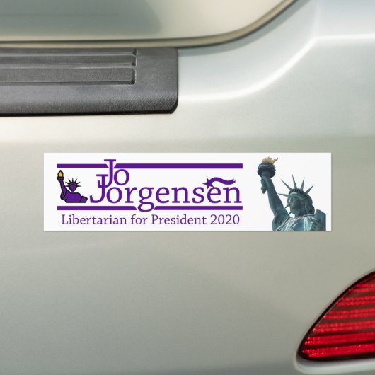 Jo Jorgensen voor President Bumpersticker (Op auto)