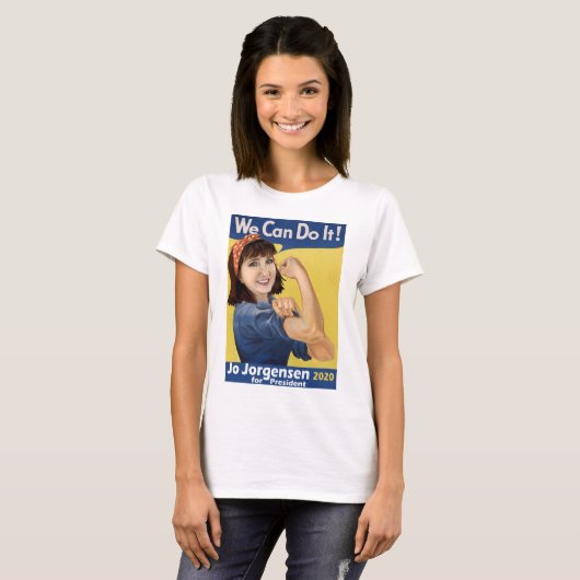 "Jo-sie de Riveter" Fundraiser T-Shirt (Voorkant volledig)