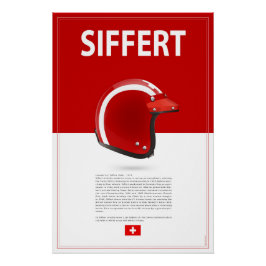 Jo Siffert Helmet Perfect Poster