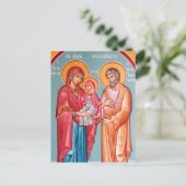 Joachim, Anna en de Theotokos-orthodoxe icoon Briefkaart (Staand voorkant)