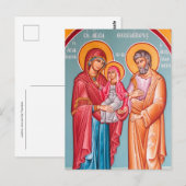 Joachim, Anna en de Theotokos-orthodoxe icoon Briefkaart (Voorkant / Achterkant)