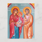 Joachim, Anna en de Theotokos-orthodoxe icoon Briefkaart (Voorkant)