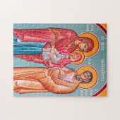 Joachim, Anna en de Theotokos-orthodoxe icoon Legpuzzel (Horizontaal)