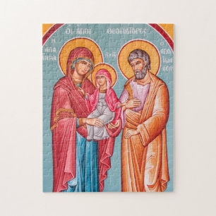Joachim, Anna en de Theotokos-orthodoxe icoon Legpuzzel