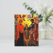 Joachim, Anna en de Theotokos van Emmanuel Tzanes Briefkaart (Staand voorkant)