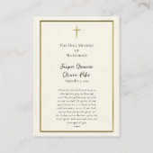 Joachim en Anna Orthodox Huwelijksgebed Kaart Plaatskaartje (Achterkant)