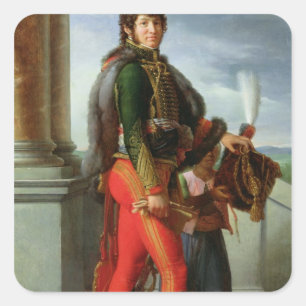 Joachim Murat 1801 Vierkante Sticker