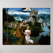 Joachim Patinir The Baptism of Christus Poster (Voorkant)
