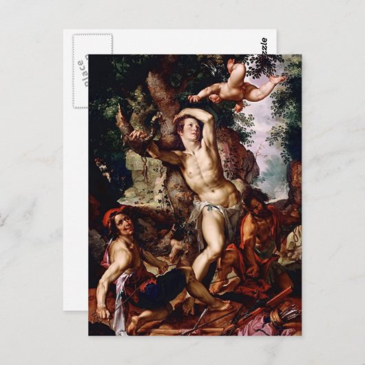 Joachim Wtewael- Martelarteldom St. Sebastian Briefkaart (Voorkant / Achterkant)