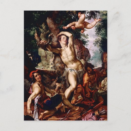 Joachim Wtewael- Martelarteldom St. Sebastian Briefkaart (Voorkant)