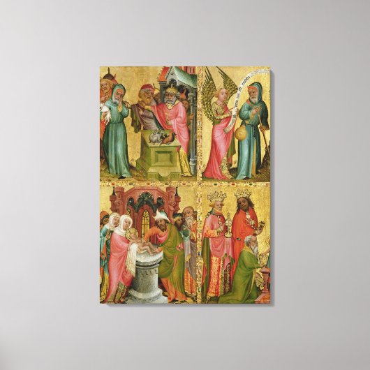 Joachim's offerfeest en omcirkeling van Christus Canvas Afdruk (Voorkant)
