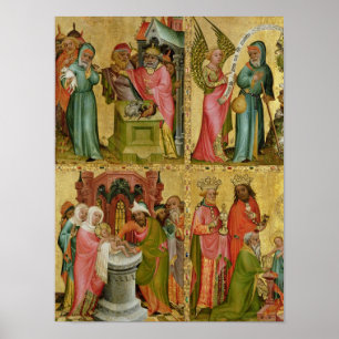 Joachim's offerfeest en omcirkeling van Christus Poster
