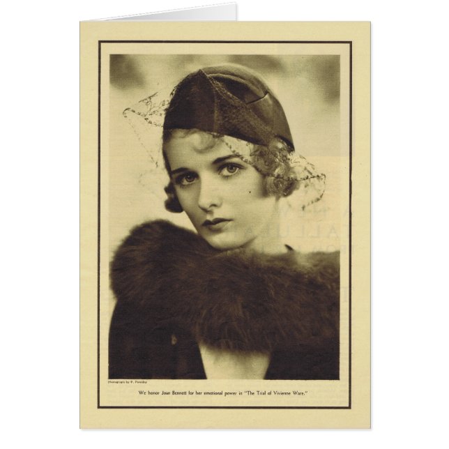 Joan Bennett 1932  portret (Voorkant)