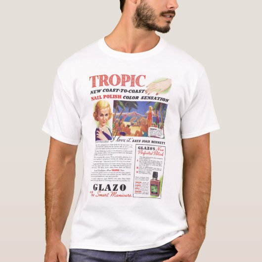 Joan Bennett Nail Poolse ad T-shirt (Voorkant)