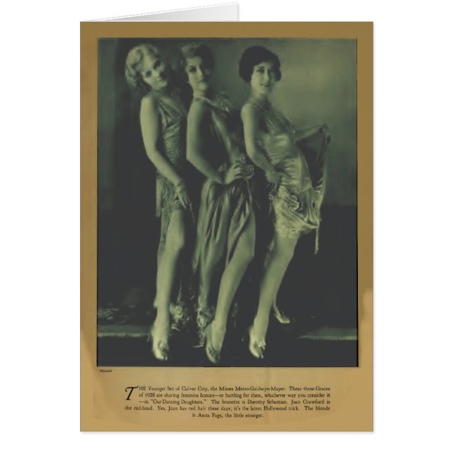 Joan Crawford 1928  portretkaart (Voorkant)