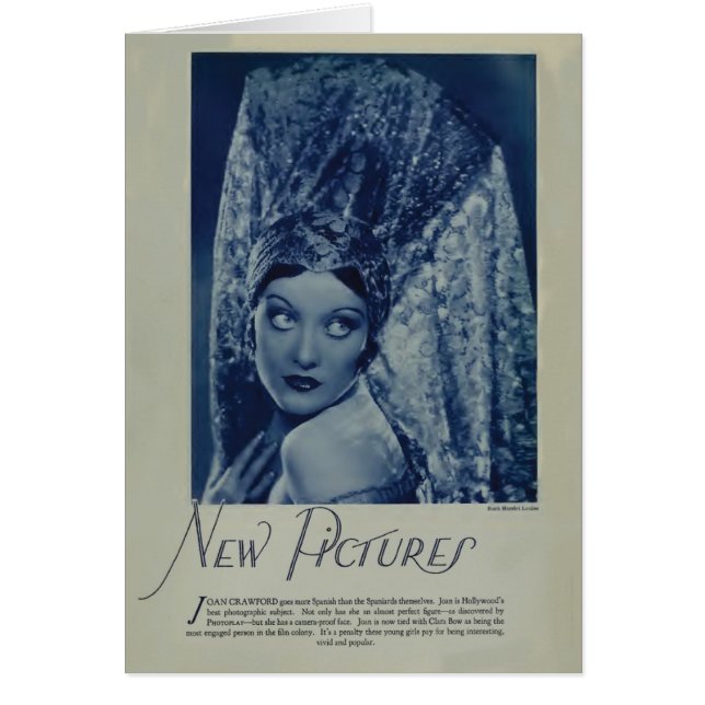 Joan Crawford 1928  portretkaart (Voorkant)
