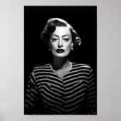 Joan Crawford in noir, zwart-wit poster (Voorkant)