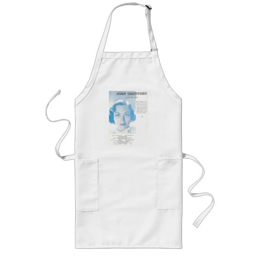 Joan Crawford Menu Apron Lang Schort (Voorkant)