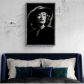 Joan Crawford noir, zwart-wit print poster