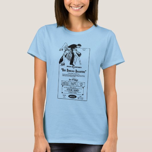 Joan Crawford ONZE DANCING DAUGHTERS 1928 T-shirt (Voorkant)