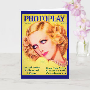 Joan Crawford Photoplay Magazine Hoesje Card Kaart