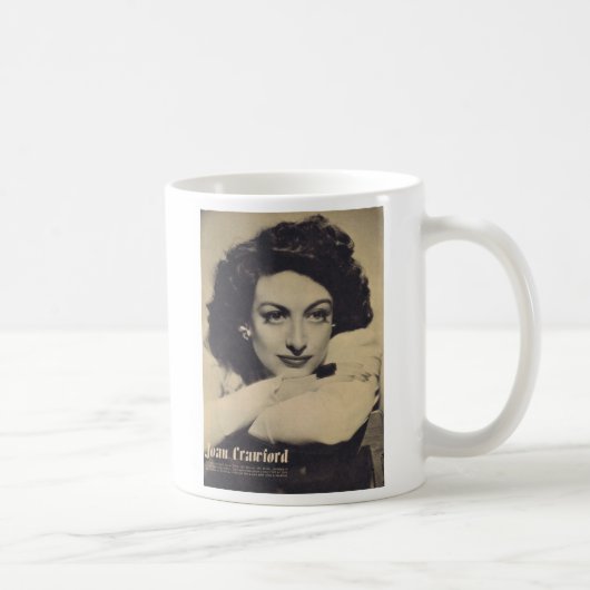 Joan Crawford portret Koffiemok (Rechts)