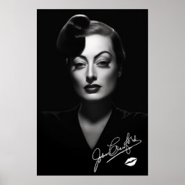 Joan Crawford, zwart-wit, noir poster