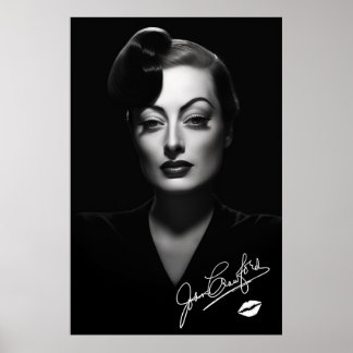 Joan Crawford, zwart-wit, noir poster