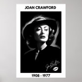 Joan Crawford, zwart-wit, noir poster (Voorkant)