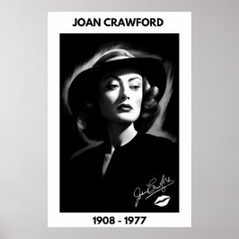 Joan Crawford, zwart-wit, noir poster