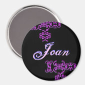 Joan Designer Name Magnet (Voorkant / Achterkant)
