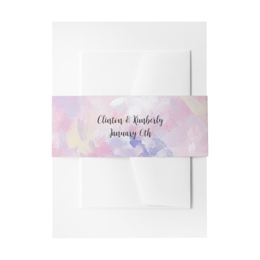 Joan Elegante Uitnodiging Buikband Uitnodigingen Wikkel (Voorkant Voorbeeld)