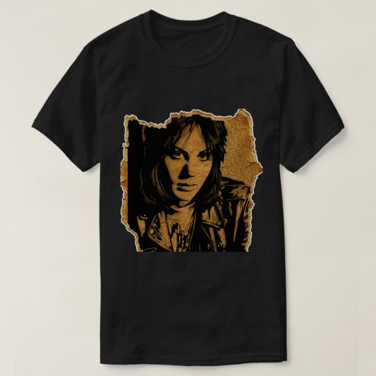 Joan Jett  Paper Joan Jett T-shirt (Design voorkant)