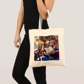 Joan Miro Horse Pipe en Red Flower Tote Bag (Voorkant (product))