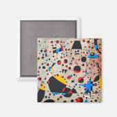 joan miro schilderijen kunst , abstract poster magneet (Voorkant / Achterkant)