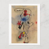 joan miro schilderijen kunst , abstracte kunst briefkaart (Voorkant)