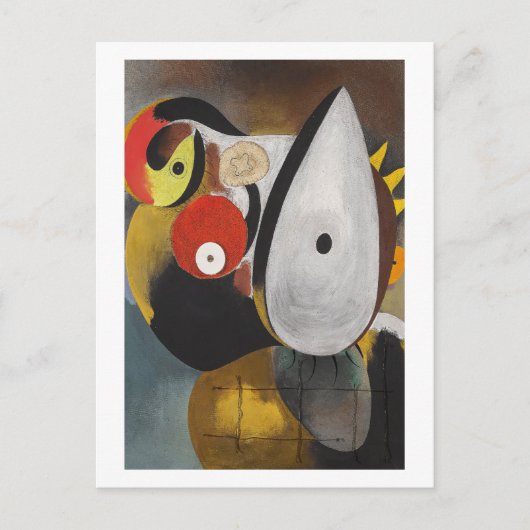 joan miro schilderijen kunst , abstracte kunst briefkaart (Voorkant)