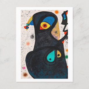 joan miro schilderijen kunst , abstracte kunst briefkaart