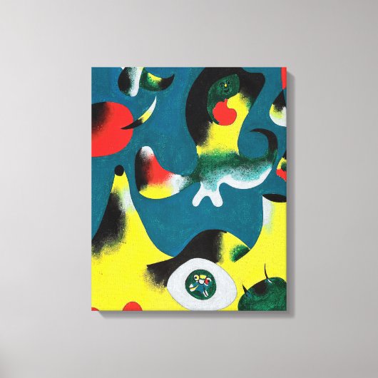 joan miro schilderijen kunst , abstracte kunst canvas afdruk (Voorkant)