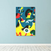 joan miro schilderijen kunst , abstracte kunst canvas afdruk (Insitu (Houten vloer))