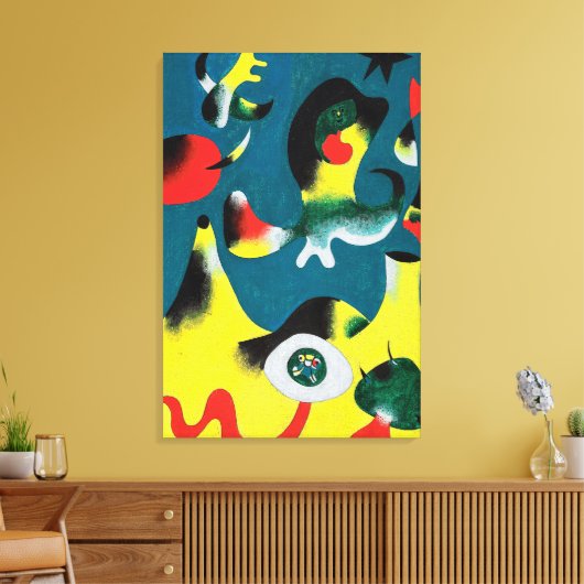 joan miro schilderijen kunst , abstracte kunst canvas afdruk (Insitu (Woonkamer))