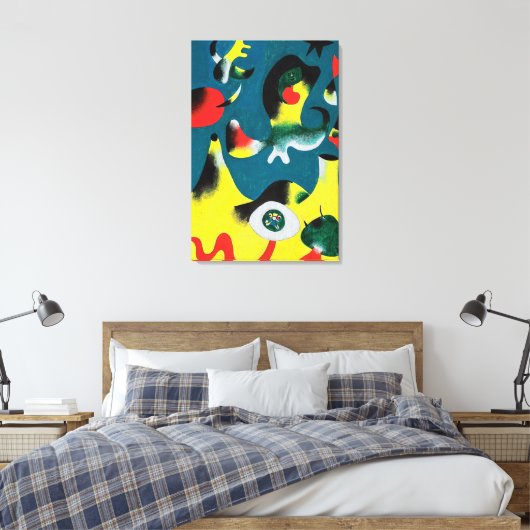 joan miro schilderijen kunst , abstracte kunst canvas afdruk (Insitu (Slaapkamer))