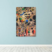 joan miro schilderijen kunst , abstracte kunst canvas afdruk (Insitu (Houten vloer))