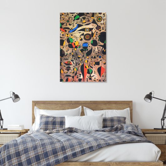 joan miro schilderijen kunst , abstracte kunst canvas afdruk (Insitu (Slaapkamer))