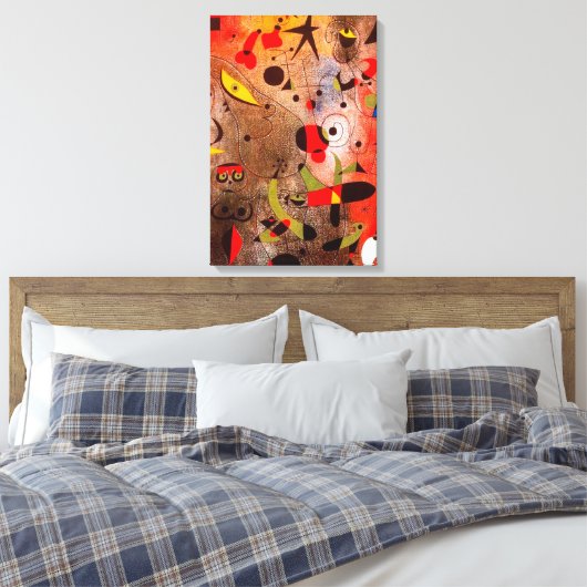 joan miro schilderijen kunst , abstracte kunst canvas afdruk (Insitu (Slaapkamer))