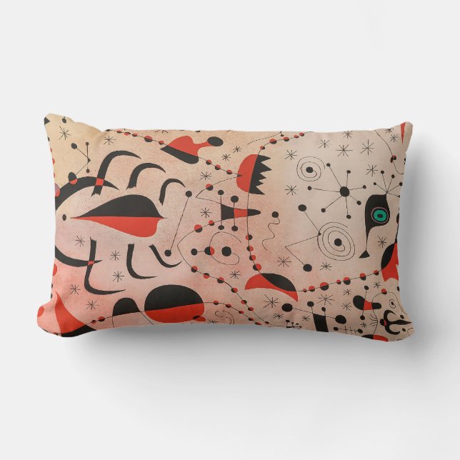 joan miro schilderijen kunst , abstracte kunst kussen (Voorkant)